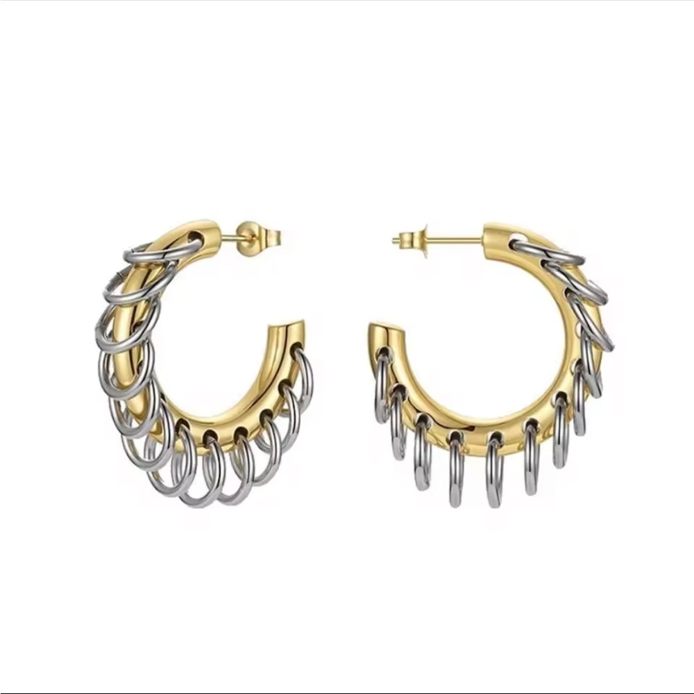 NEW Kinks & Thrills Mixed Metal 2 Two Tone Gold Silver Demarson STYLE AU14